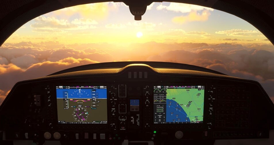 Flight Simulator 2020 Cockpit Sicht